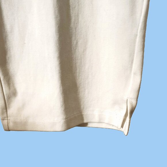 Susan Graver White Crop Pants XL Pull-On Straight Leg Flat Elastic Waistband - Picture 8 of 11